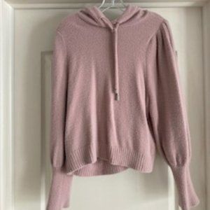 Express Balloon Sleeve Hooded Sweater